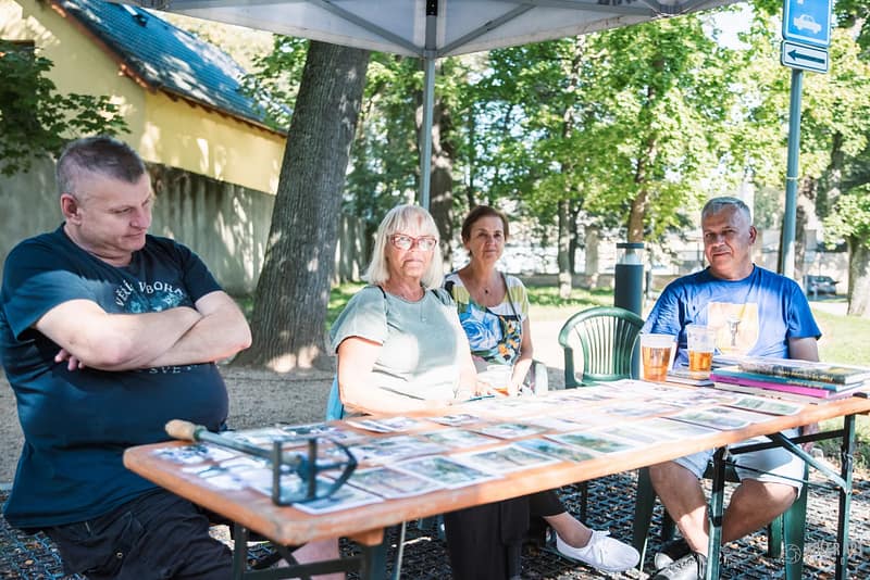 Propagační stánek Spolek Hostavice Praha 14.